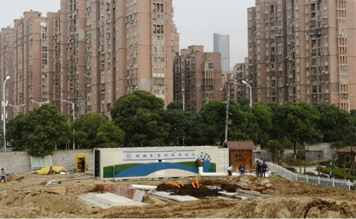 南昌紅谷灘新區超磁分離河道治理項目-出水口